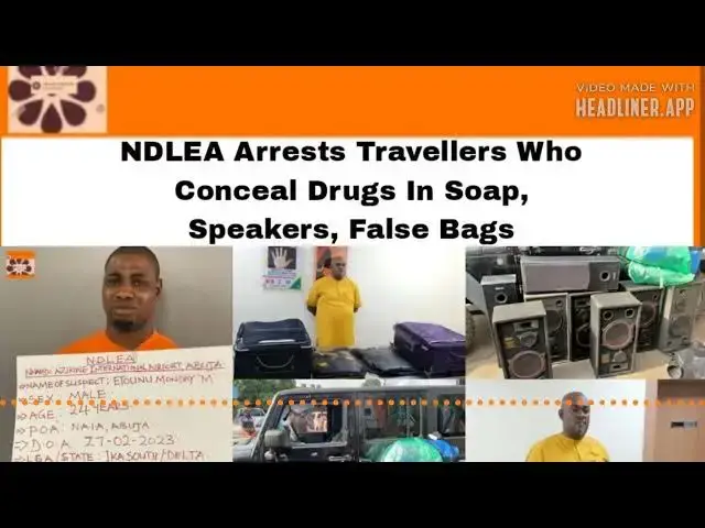 Video thumbnail for NDLEA Arrests Travellers Who Conceal Drugs In Soap, Speakers, False Bags ~ OsazuwaAkonedo