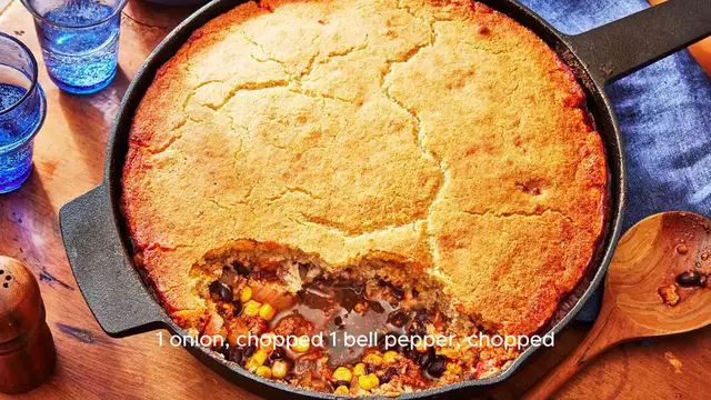 Video thumbnail for Cowboy Cornbread Casserole Recipe