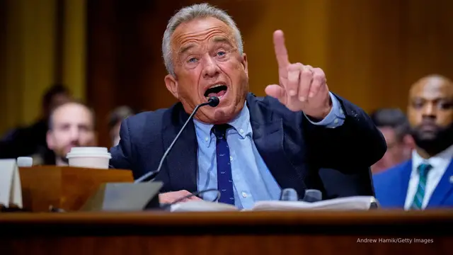 'Video thumbnail for Robert F. Kennedy Jr. defends public health overhaul before Congress'