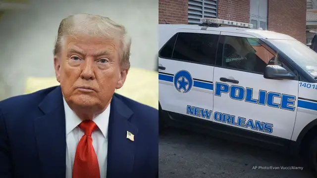 'Video thumbnail for With governor’s invitation, New Orleans is latest in Trump’s crime-fighting push'