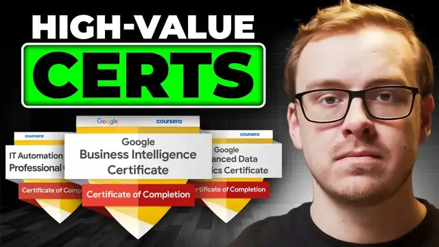 Video thumbnail for shane hummus: best google certificates for high-paying jobs nobody is talking about