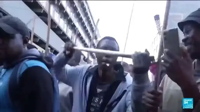 Video thumbnail for Thousands march to demand illegal migrants leave South Africa