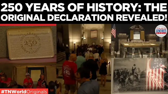 Video thumbnail for WATCH: Rare Footage Inside The Vault! America’s 250-Year-Old Original Declaration Revealed!