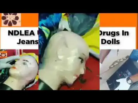 'Video thumbnail for NDLEA Uncovers Illicit-Drugs In Jeans Buttons, Hems, Dolls ~ OsazuwaAkonedo'