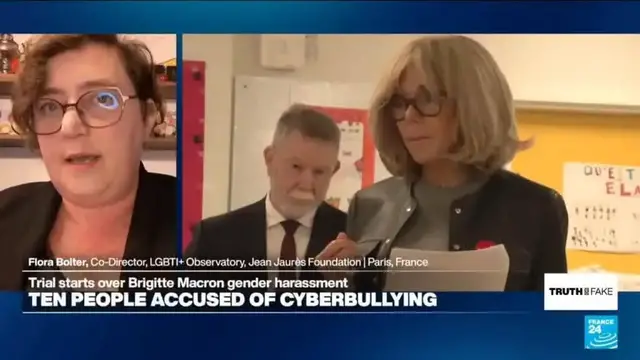 'Video thumbnail for Claims about Brigitte Macron's gender a 'perfect storm of transphobia, conspiracy and fake news''