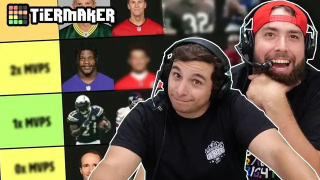 Video thumbnail for Naming Players With The MOST MVP Awards | NFL Trivia Tiermaker