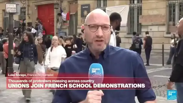 Video thumbnail for France school protests: Students determined to win 'concessions that mean something'