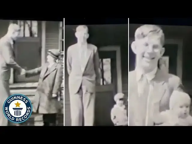 'Video thumbnail for Robert Wadlow - Never Before Seen Footage of Tallest Man EVER'