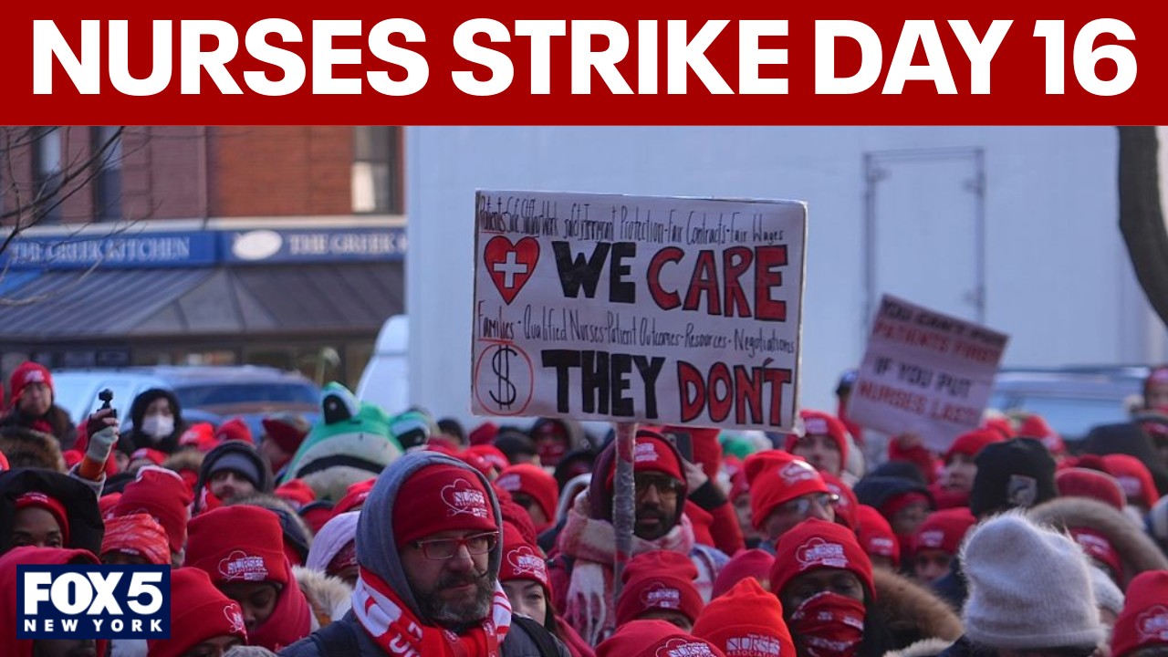 Video thumbnail for Nurses strike to resume negotiations with hospitals
