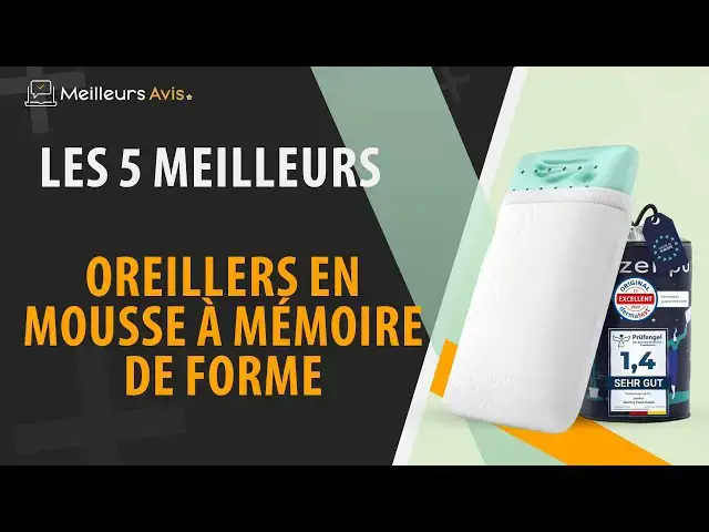 Video thumbnail for ⭐️ MEILLEURS OREILLERS EN MOUSSE À MÉMOIRE DE FORME - Comparatif 2024