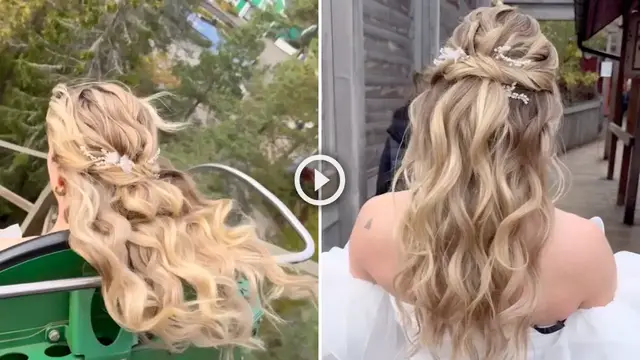 Video thumbnail for Bridal Stylist Puts Curls To The Test On Rollercoaster