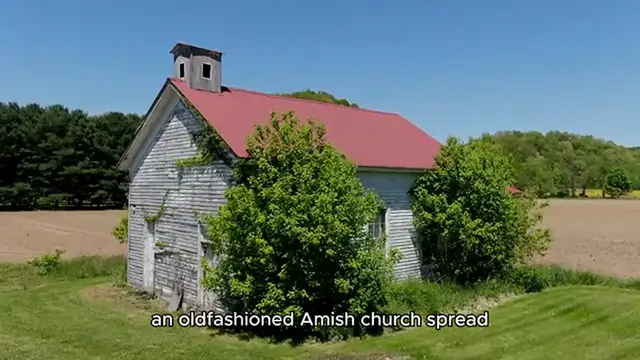 'Video thumbnail for Old-Fashioned Amish Church Spread'