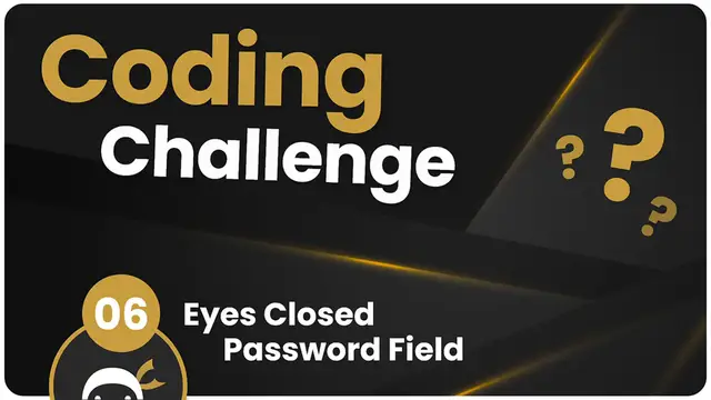 Video thumbnail for Coding Challenge #6 - Eyes Closed Password Field