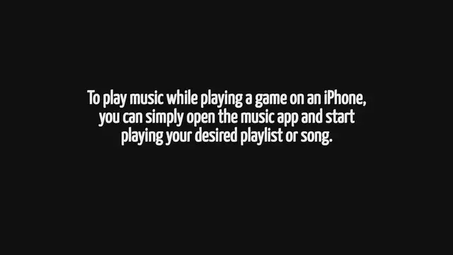 'Video thumbnail for How To Play Music While Playing A Game On Iphone'