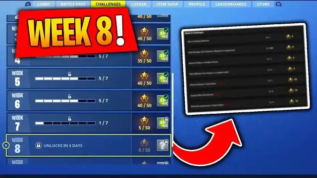 Video thumbnail for *NEW* ALL WEEK 8 CHALLENGES LEAKED ON STREAM