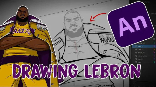 Video thumbnail for heatcheck: lebron james as admiral akainu one piece animation bts