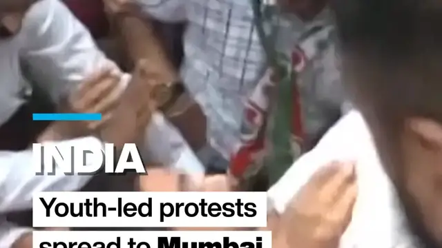Video thumbnail for India's 'Cockroach' movement spreads to Mumbai after violence in New Delhi