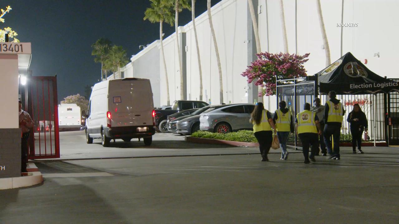 Video thumbnail for US, Los Angeles: Industry Ballots Transported For Election Processing.