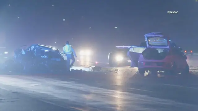 Video thumbnail for US, Los Angeles: Chatsworth Fatal Crash on 118 Freeway.