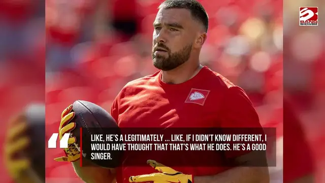 Video thumbnail for Travis Kelce and Taylor Swift performed a duet at their wedding