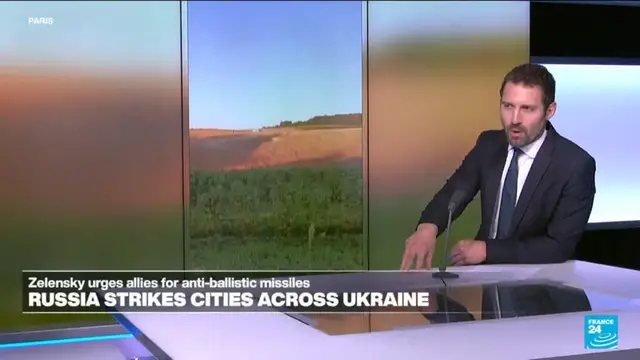 Video thumbnail for Poland says giant crater left by explosion after Russia attacks on Ukraine