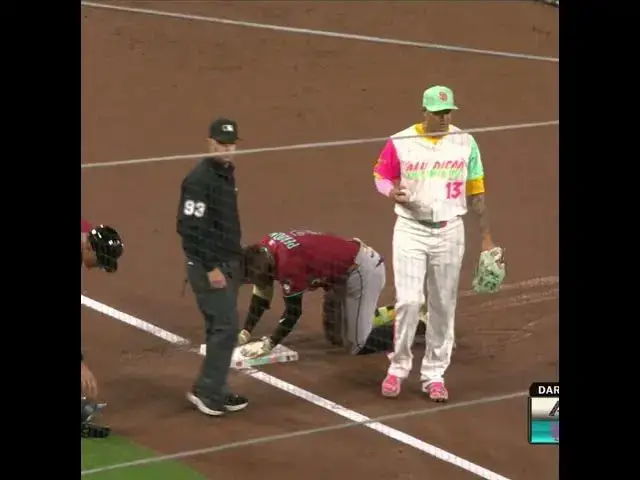 'Video thumbnail for Jackson Merrill NAILS Geraldo Perdomo at Third with Cannon from CF!'