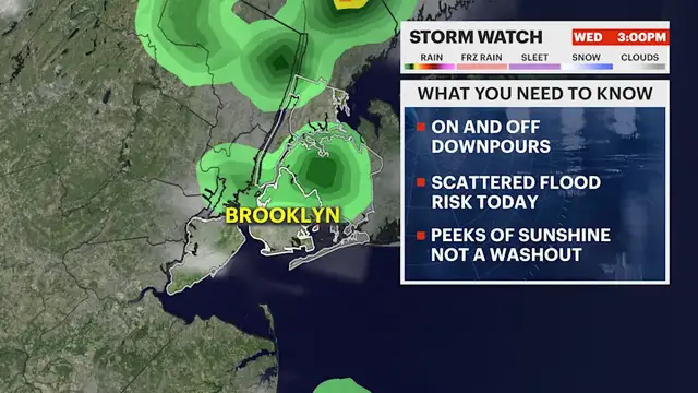 Video thumbnail for STORM WATCH: Sun with a storm possible this afternoon in Brooklyn