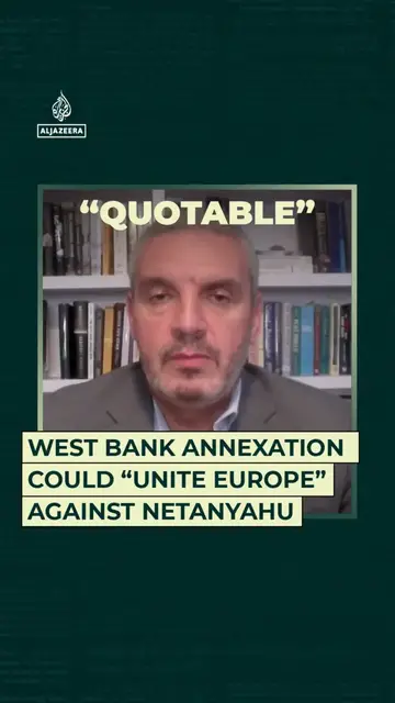 'Video thumbnail for West Bank annexation could "unite Europe" against Netanyahu'