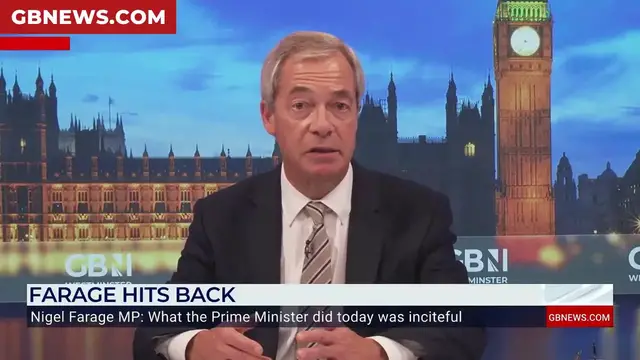 'Video thumbnail for WATCH: Nigel Farage admits he is 'fearful' after Keir Starmer's 'inciteful' attack'