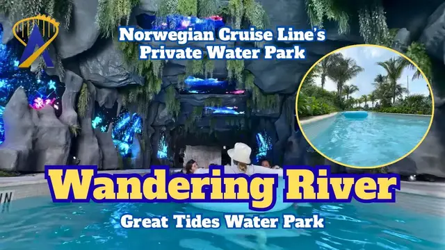 Video thumbnail for Wandering River at Great Tides Waterpark - Full POV | Norwegian Cruise Line's Private Water Park