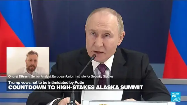 'Video thumbnail for Countdown to high-stakes Alaska summit : Trump vows not to be intimidated by Putin'