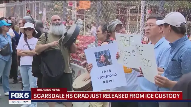 'Video thumbnail for Scarsdale High School Grad released from ICE custody'