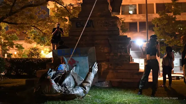 'Video thumbnail for Confederate statue, torn down in 2020, to be reinstalled in DC'