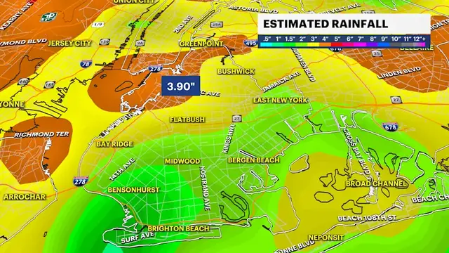Video thumbnail for STORM WATCH: Lingering flooding into the overnight possible for Brooklyn