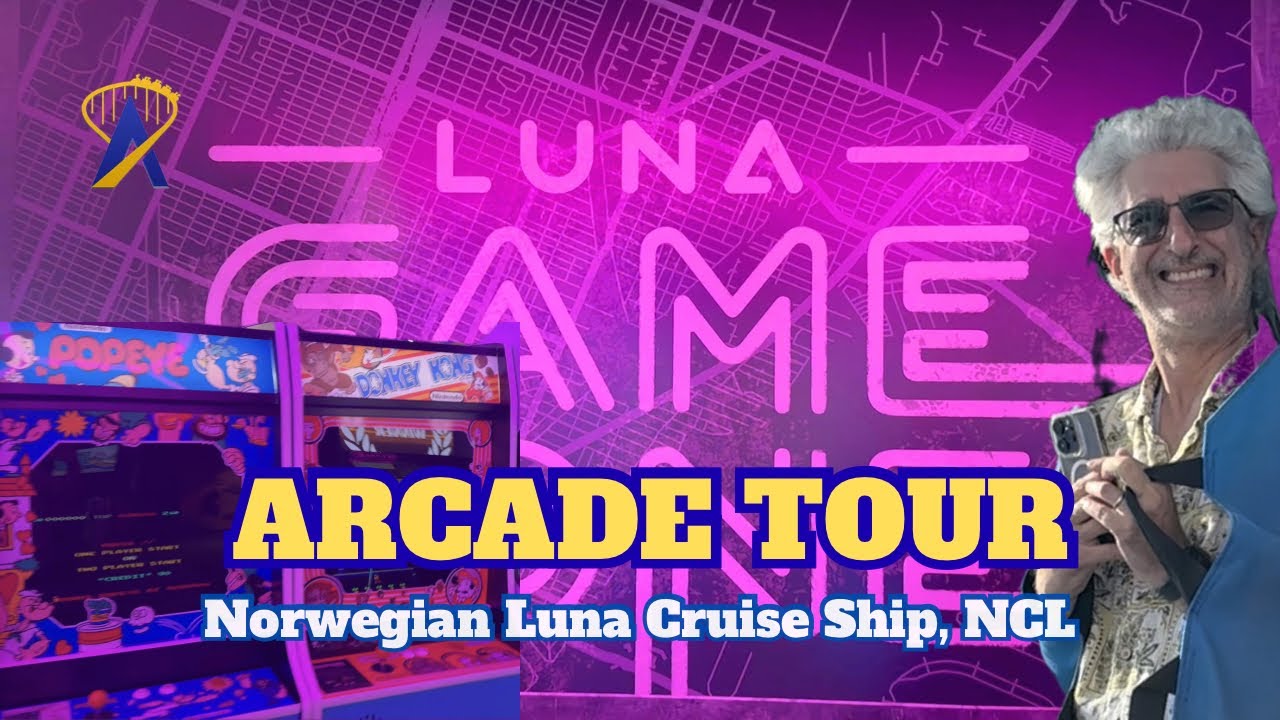 Video thumbnail for Game Zone Arcade Tour, The Norwegian Luna Cruise Ship - Norwegian Cruise Line (NCL)