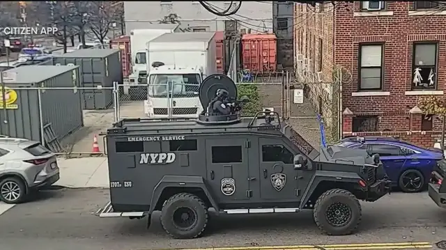 Video thumbnail for Police officer reportedly shot in Brooklyn
