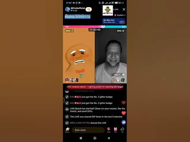 'Video thumbnail for MC Isti - tiktok live Alival 07/31/ 2.resz'