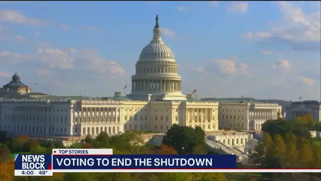 'Video thumbnail for Vote to end gov. shutdown | News Block'