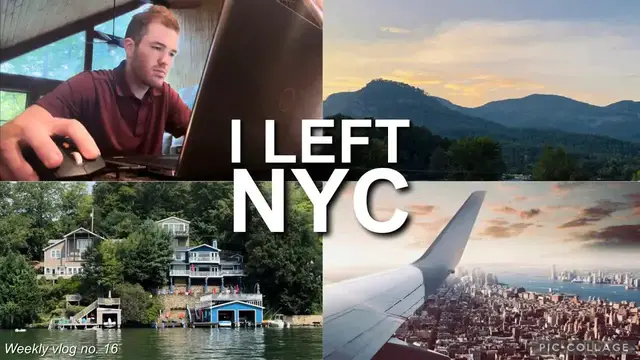 'Video thumbnail for I left NYC. | Weekly vlog no. 16'