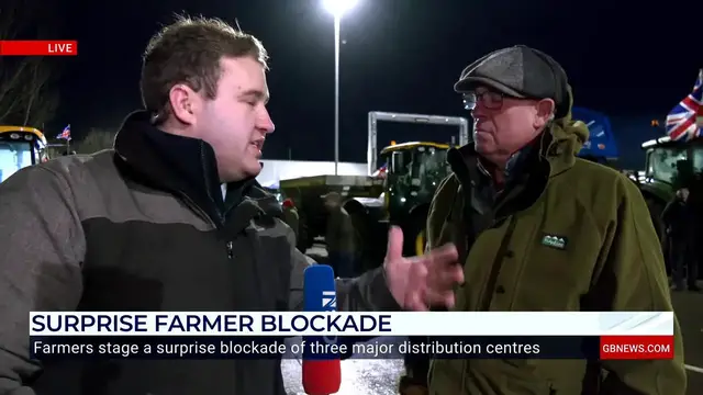 Video thumbnail for WATCH: Protesting farmer issues direct plea to Keir Starmer amid surprise overnight blockade