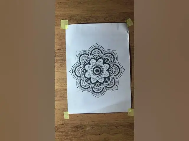 Video thumbnail for mandala flower art #shorts