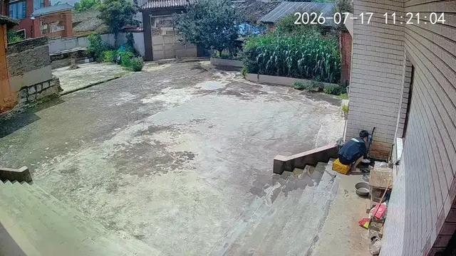 Video thumbnail for Man Takes a Tumble While Washing a Pan in Yunnan