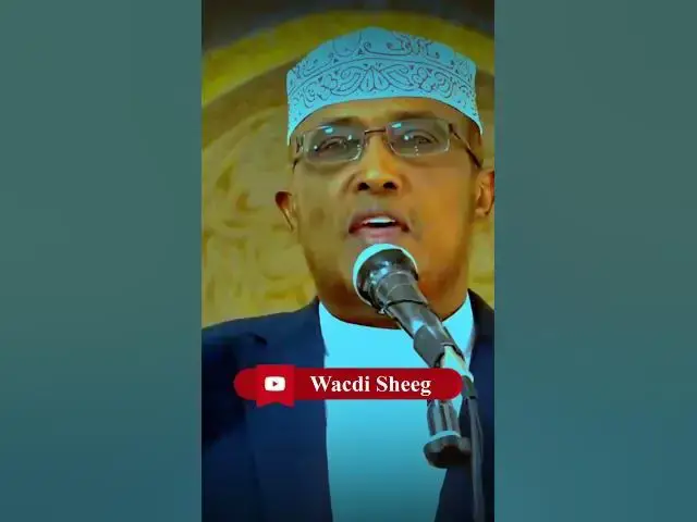 Video thumbnail for Sheekh dirir #duco #khayr #murti #waano #wacdi #somali