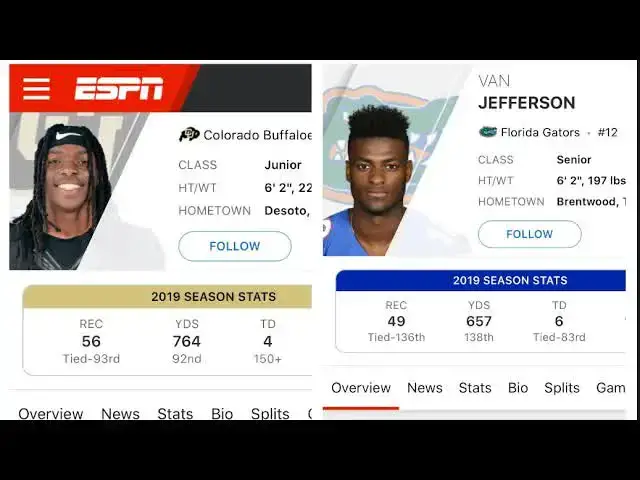 'Video thumbnail for Lord Brunson: nfl draft prospect watch: laviska shenault jr vs van jefferson!'