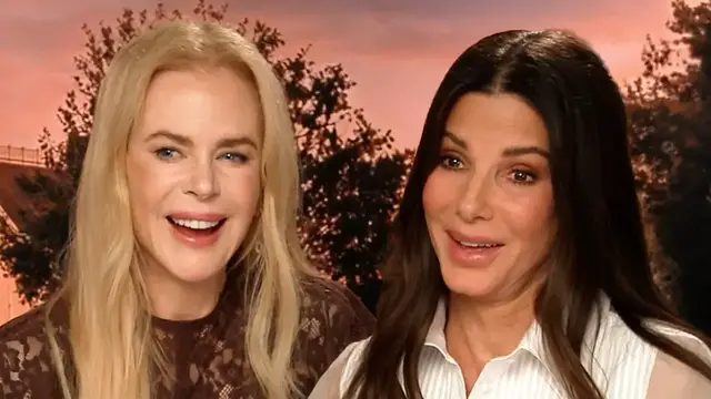 Video thumbnail for Sandra Bullock and Nicole Kidman Discuss Parenting, Cocktails and Magic