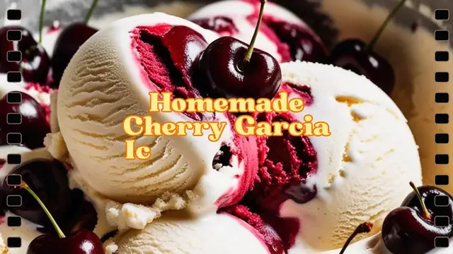 Video thumbnail for Homemade Cherry Garcia Ice Cream 🍒🍨