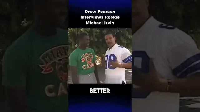 Video thumbnail for #Cowboys Drew Pearson Interviews Rookie Michael Irvin