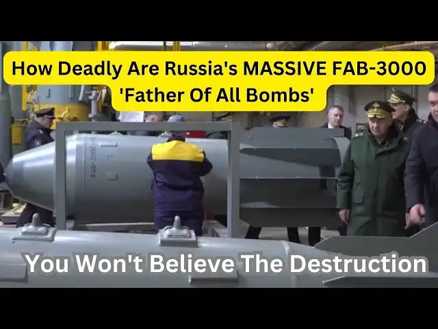Video thumbnail for The HORRIFYING Power of Russia's FAB-3000 'City Buster' Bombs, (and FAB-5000 and FAB-9000)