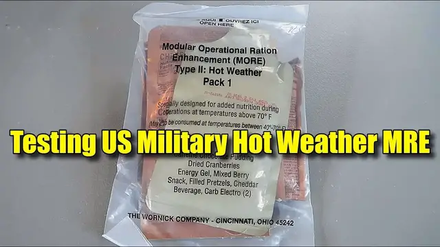 Video thumbnail for Testing US Military Hot Weather MRE (Meal Ready to Eat) Modular Operational Ration