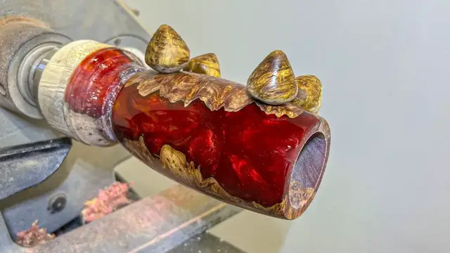 Video thumbnail for Woodturning hybrid burl into a... NOPE it is not a pig!!!